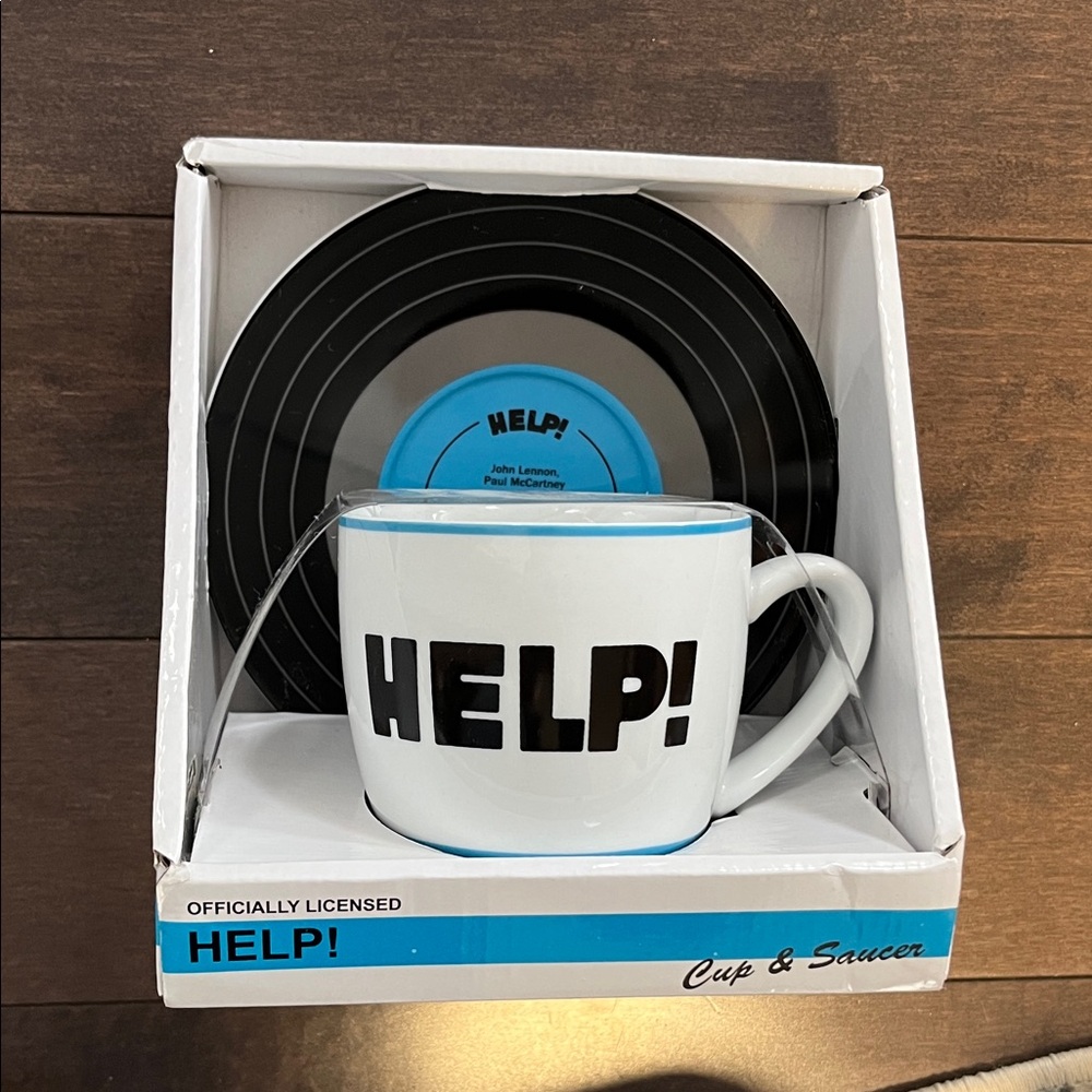 Beatles Help! Mug and Saucer Set